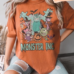 Retro Disney Monster Inc Halloween Shirt, Monster Inc Sally Shirt, Retro Monster Halloween Shirt, Cartoon Party Shirt, Disney Family Trip