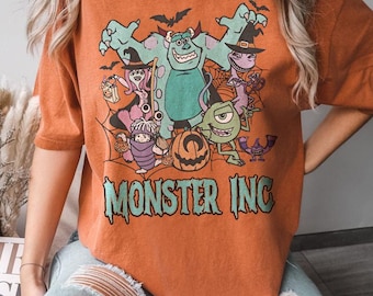 Retro Disney Monster Inc Halloween Shirt, Monster Inc Sally Shirt, Retro Monster Halloween Shirt, Cartoon Party Shirt, Disney Family Trip
