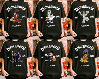 Disneyworld Halloween All Characters Shirts, Mickey And Friends Halloween Trip Shirt, 2025 Halloween Matching Shirt, Halloween Family Shirts