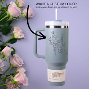 Personalized Stanley Tumbler 40oz | Engraved Name Travel Mug