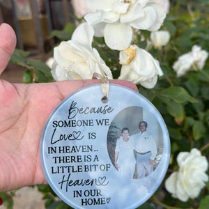 personalized  Christmas ornament ( flat glass )