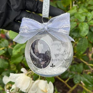 personalized  Christmas ornament ( round sphere )