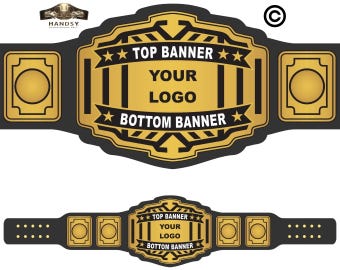 Custom Championship Belt - Personalized Wrestling Belt for Award Sports Events - Customizable Championship Belt
