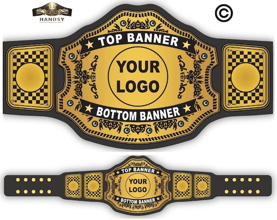 Custom Championship Belt - Customizable Wrestling Belt for Award Sports Events - Personalized Wrestling Belt