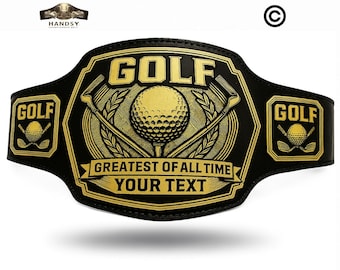 Custom Golf Championship Belt – Personalized Golf Tournament Trophy