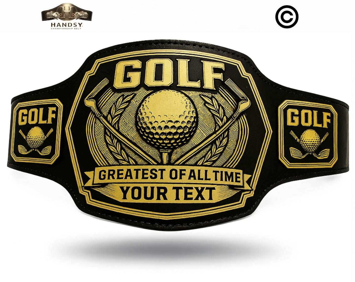 custom logo golf belts