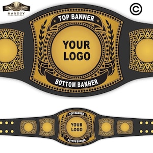 Custom Wrestling Belt - Customizable Championship Belt for Award Sports Events - Personalized Wrestling Belt