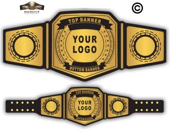 Customizable Championship Belt for Award Sports Events - Custom Wrestling Belt - Personalized Wrestling Belt