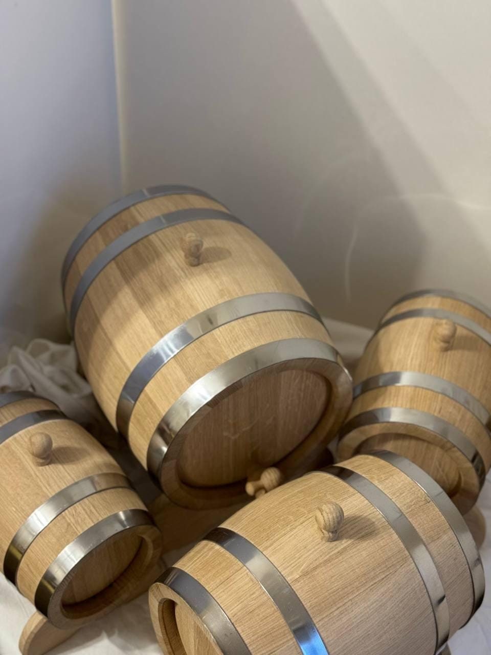 Premium whiskey Oak Barrel, Bourbon, Wine Aging Barrel 1/2/3/5/10/15/20/30 L Charred Oak Barrel, Gift For Men, Him, Dad, Christmas Gift