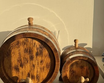 Premium aging whiskey oak barrel, aging spirits oak barrel, wine/tequila/rum aging barrel, wood barrel gift for Him, Man, Dad for Christmas
