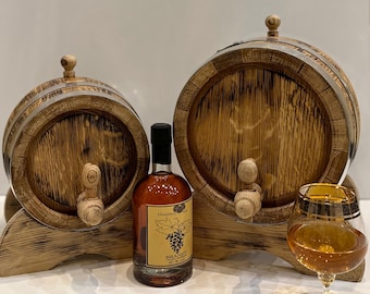 Personalized Oak Whiskey Barrel, Wine, Bourbon, Tequila Aging Cask 1L, 2L, 3L, 5L, 10L, 15L, 20L, 30L, Personilized Christmas gift for Man