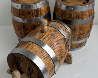 Premium whiskey Oak Barrel, Bourbon, Wine Aging Barrel 1/2/3/5/10/15 Litre Charred  Oak Barrel, Gift For Men, Him, Dad, Christmas Gift