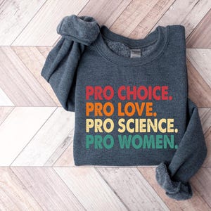 Pro Choice Pro Love Pro Science Pro Women Shirt, Women Equal Rights Tee, Feminist Gift, Equality T-shirt, LGBTQ Shirt