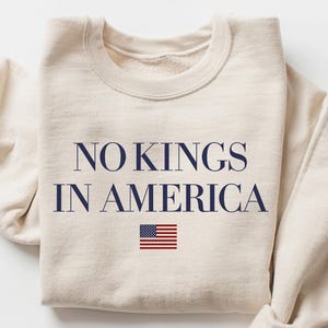No Kings in America Shirt, Anti-Trump, Protest Shirt, Democracy Tee, Gift for Anti-MAGA, Patriotic Tee, Liberal Shirt, Political Tee