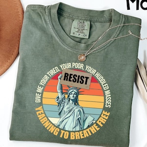 Comfort Colors® Resist Shirt, Abolish Ice Protest Shirt, No Human Is Illegal, Latino Protest Tee, Immigrant Human Rights Tee