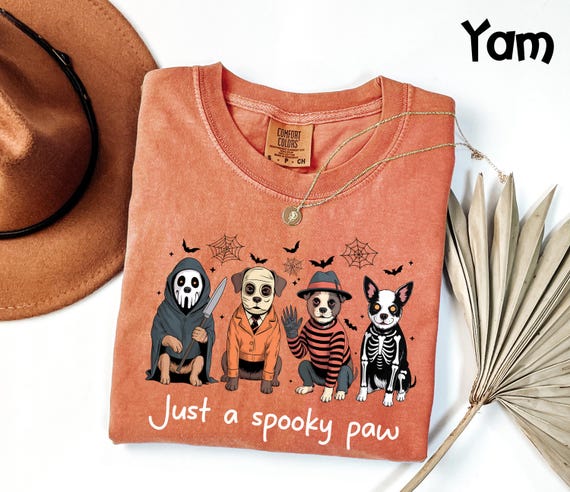 Comfort Colors® Just a Spooky Paw Shirt, Halloween Dog Shirt