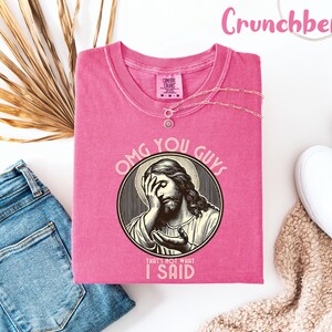 Camiseta divertida de Jesús Comfort Colors®, camiseta "Eso no es lo que dije", camiseta religiosa sarcástica, camiseta con meme viral imagen 6