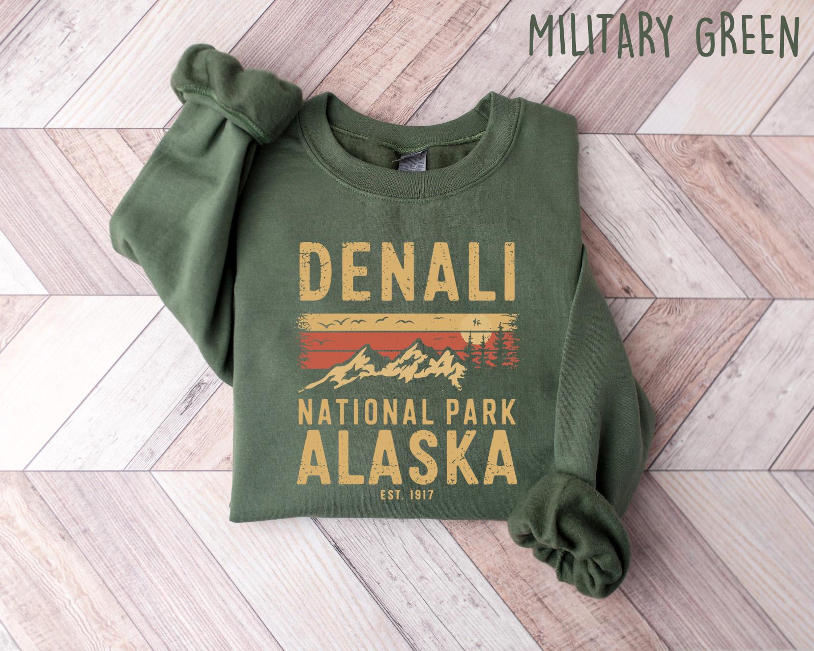Denali National Park Shirt, Hiking Shirt, Travel Shirt, Camping Shirt, National Park Shirt, Alaska Camping Shirt, Alaska Shirt,National Park