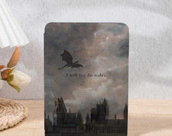 Fan Art Fourth Wing Aesthetic Kindle Case HandGrip for 7"/6.8" Kindle Paperwhite 12/11th, Kindle Scribe, Kindle Colorsoft, Kindle 11/10/8 th