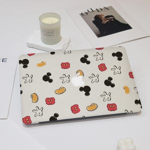 Cute Cartoon Mickey Body Macbook Case Macbook Air 13/15 Case Macbook Pro 14/16 Case Macbook M4 Case Macbook 12 inch Case Macbook Pro 13 Case