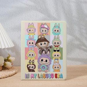 Labubu Cute iPad Case with Pencil Holder Cover for iPad Air 7/4/5/6 10.9"11"13" 2025, iPad Pro 12.9", iPad 8/9/10/11 Gen, iPad Mini 6/7