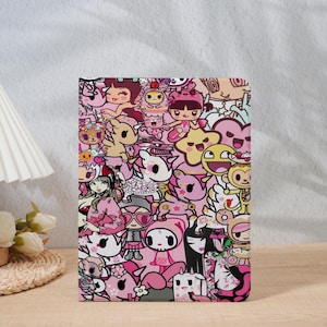 Étui pour iPad rose Kawaii Tokidoki pour iPad Air 5/4/7/6 11 pouces 13 pouces, iPad Pro 2022 12,9 pouces 11 pouces 10,9 pouces 10,2 pouces 9,7 pouces, iPad Mini 6/5, iPad 10 Fente pour stylet