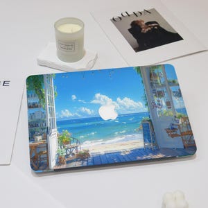 Anime Cartoon Beach Ocean Hardshell Case for MacBook Pro 14 Pro A2442 Pro 16 inch 2025 M4 Air 13/15/11 A3240 Pro 13 A2338 Unique Laptop Case