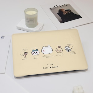 Étui pour Macbook dessin animé Kawaii Chiikawa, housse pour Macbook anime japonais mignon pour Macbook Air 13/11/15, Macbook Pro 13/14/16/15 M3 M2 M4 2025