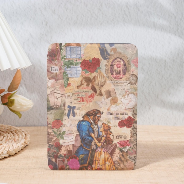 Beauty and the Beast Collage E-Reader Kindle Case for Bookish Paperwhite 10th 6'' Cover For Paperwhite 1/2/3/4th Colorsoft Kindle 11th Cover