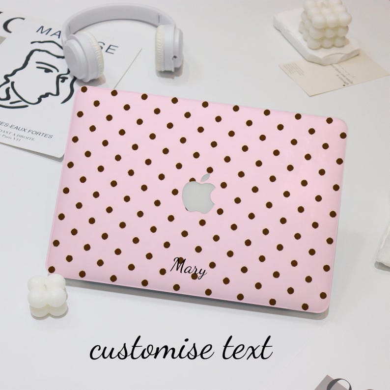 Cute Cartoon Blown Dots MacBook Case Gradient Pink MacBook Case Cover ...