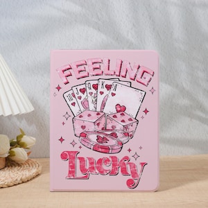 Feeling Lucky Poker iPad-hoes, sterren iPad-hoes voor iPad 11e 2025, iPad Air7/6-11" 13", iPad Pro 2024, iPad Mini 7/6, Dice iPad 10/9e