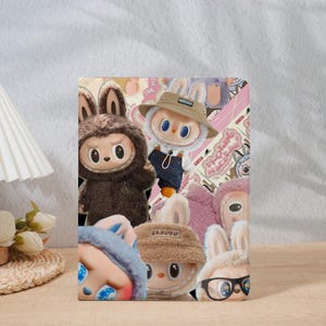 Cute Labubu Doll iPad Case with Pen Holder Cover for iPad Air 7/4/5/6 10.9"11"13" 2025, iPad Pro 12.9", iPad 8/9/10/11 Gen, iPad Mini 6/7