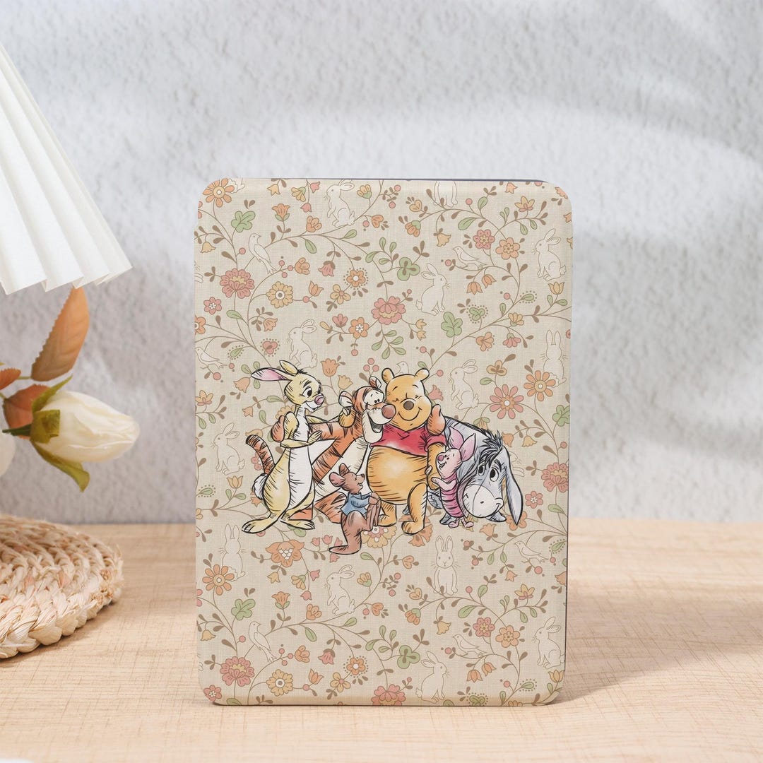 Winnie Pooh Cute Flower Kindle Paperwhite Case for Kindle 6"/6.8"/7 ...