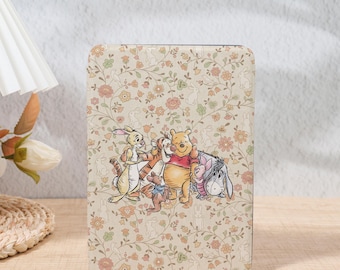 Winnie Pooh Cute Flower Kindle Paperwhite Case for Kindle 6"/6.8"/7", Kindle Paperwhite 12/11/10th, Kindle Colorsoft Cover, Kindle 2022 2024