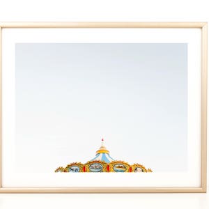 Santa Cruz Boardwalk Photo, Carnival Photo, Large Wall Art, California Photography, Merry Go Round, Carousel Photo, Carousel