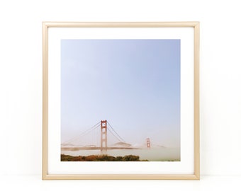 San Francisco, Golden Gate, Bridge Photography, Golden Gate Bridge Photo, San Francisco Photo, California, Wall Art, Square Photo Print,