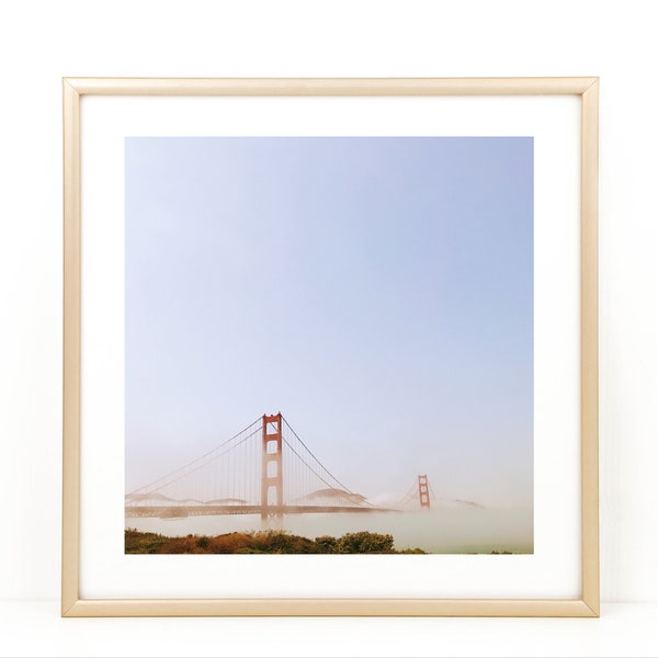 San Francisco, Golden Gate, Bridge Photography, Golden Gate Bridge Photo, San Francisco Photo, California, Wall Art, Square Photo Print,