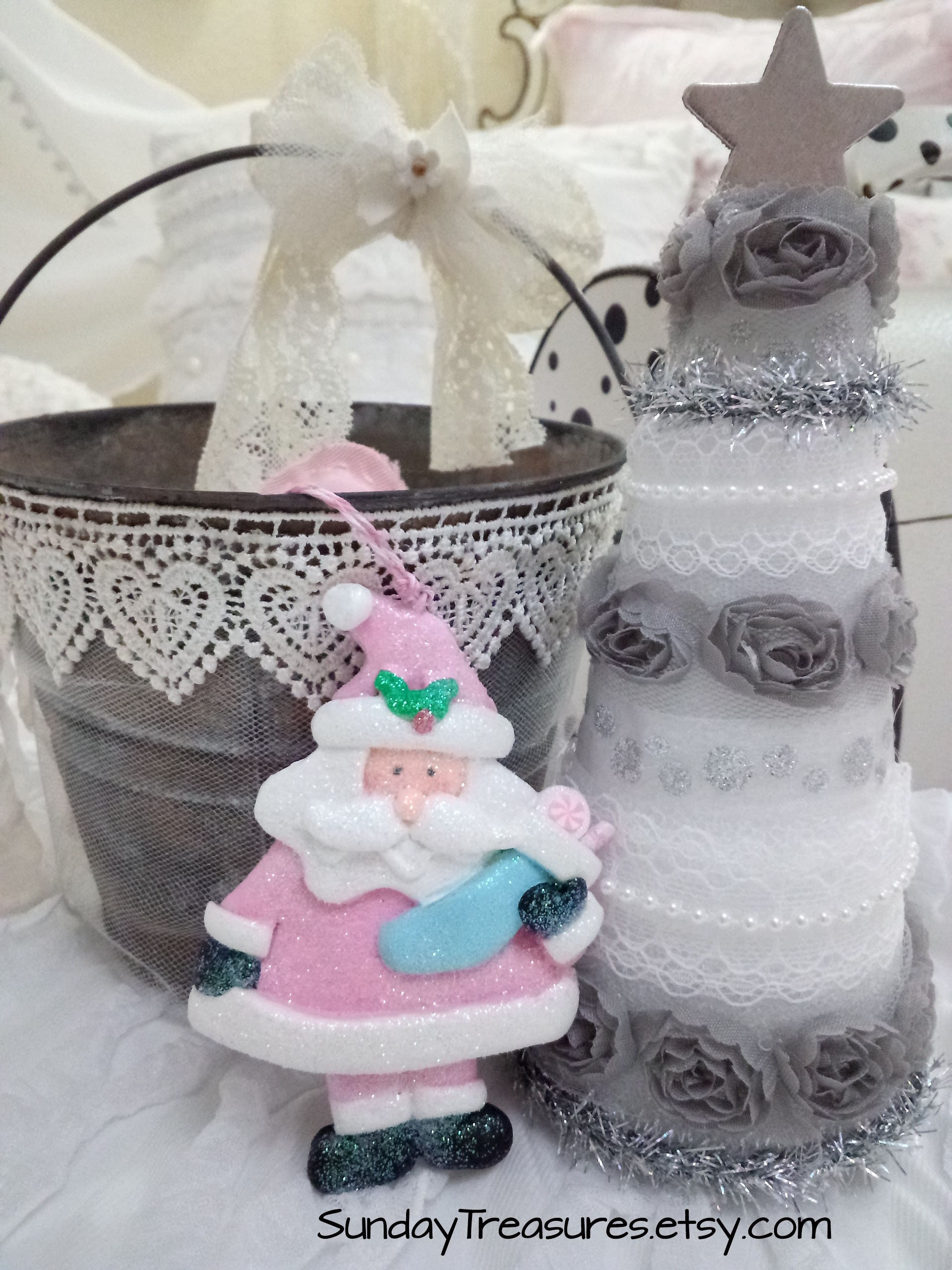 Père Noël rose Avec