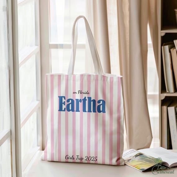 Custom Canvas Bag with name, Tote Bag for Party, Travel Bag, Personalized Tote Bag, Birthday Bag, Gift bag for friends, Christmas Gift Bag