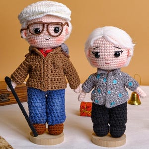 Couple Portrait Doll, Custom Couple Doll, Look Alike Doll, Darlings Doll, Anniversary Gift, Personalized Handmade Crochet Gift For Mom Dad