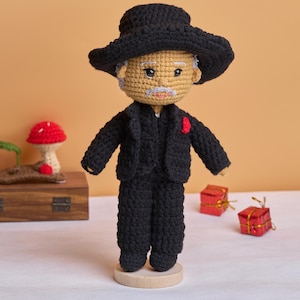 Handmade Custom Doll, Look Alike Doll, Darlings Doll, Christmas Gift For Dad, Crochet Portrait Doll, Personalized Amigurumi from Photo