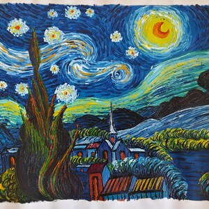 100% Oil Painting Reproduction Handmade Wall Art Large Canvas Impressionist Home Decor with Frame Painting size is 60*50 cm