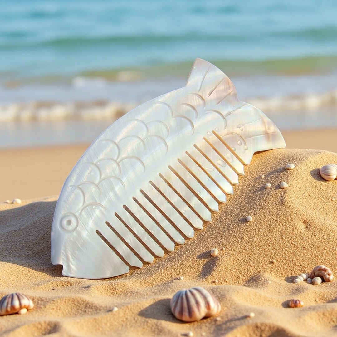 Elegant Pearl Fish Shaped Hair Comb | 110x55mm Hair Accessory | Unique ...