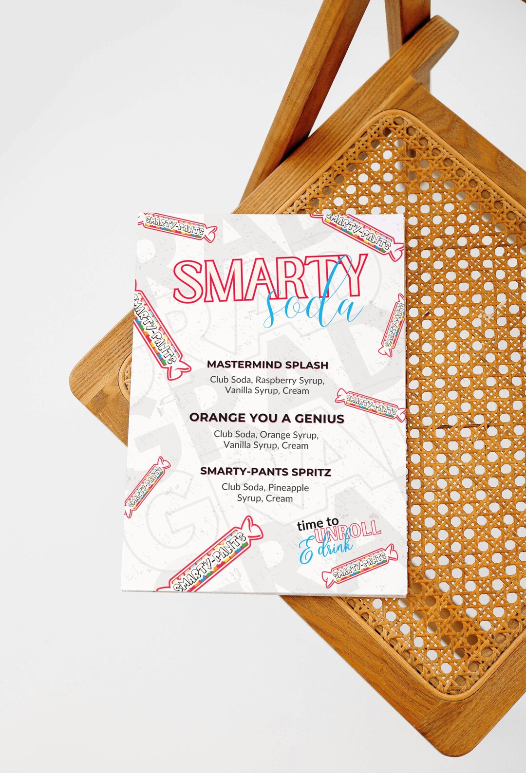 Smarty Soda Bar Template, Downloadable Italian Soda List, Genius Party ...