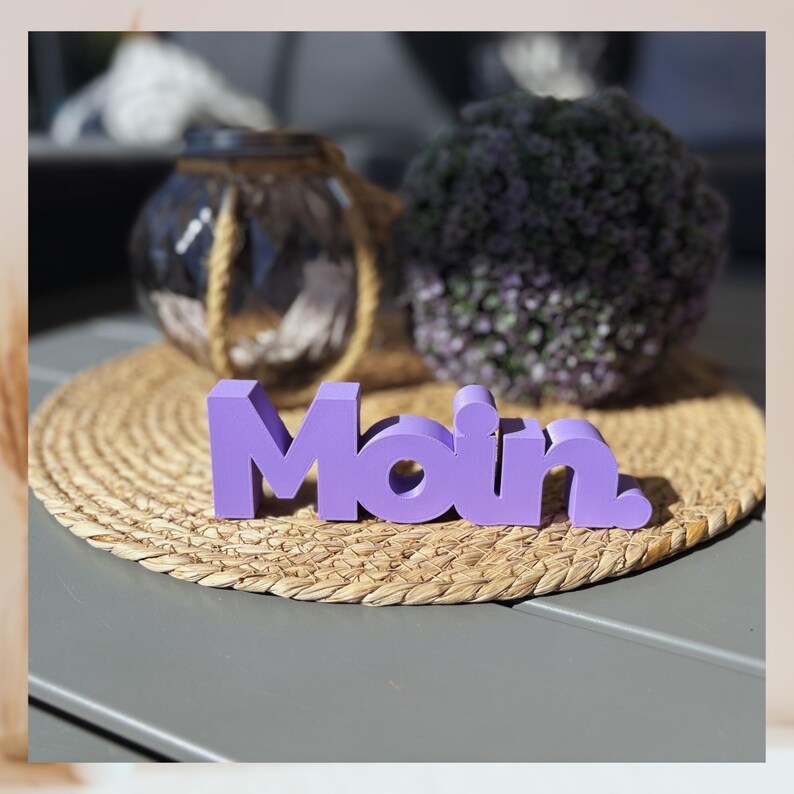 3D Print Word Sign STL Bundle Moin Moin | Home Decor Sign | STL & 3MF ...