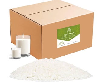 4 kg natuurlijke sojawaxvlokken, benodigdheden voor het maken van kaarsen, veganistisch, schoon brandend, VK