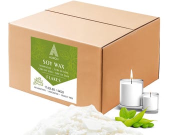 5KG Soy Wax Flakes for Candle Making – 100% Natural Vegan Soya Wax, Clean Burning Container Wax, DIY Candle Supplies UK