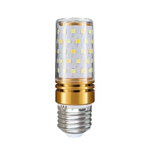 E27 LED-cornlamp, driekleurig, Edison-schroefdraad, warm wit, energiebesparend.