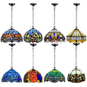 Vintage Glass Pendant Light Fixtures Glass Pendant Ceiling Light for Kitchen Island Bedroom Dining Room Creative Glass Pendant Light Shade Retro
