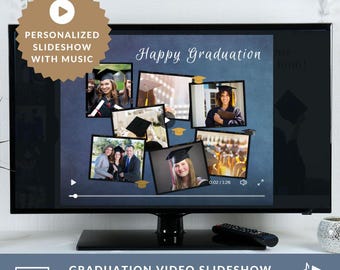 Graduation Slideshow - personalized with your text, photos and music by choice / Graduation presentation / End of school Video/ Kindergarten